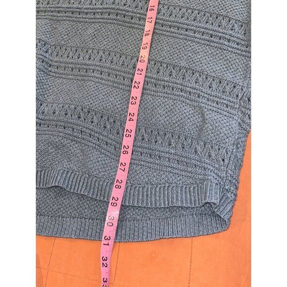 Torrid Blue Poinsettelle Crochet Short Sleeve Pullover Sweater Women's Size 5x - Picture 5 of 7